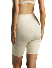 Hi Waisted Thigh Slimmer - Nude