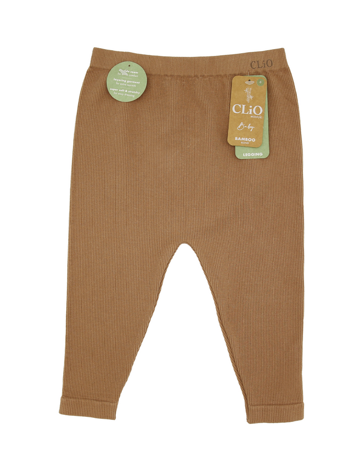 Ecostyle Bamboo Rib Legging - Mocha