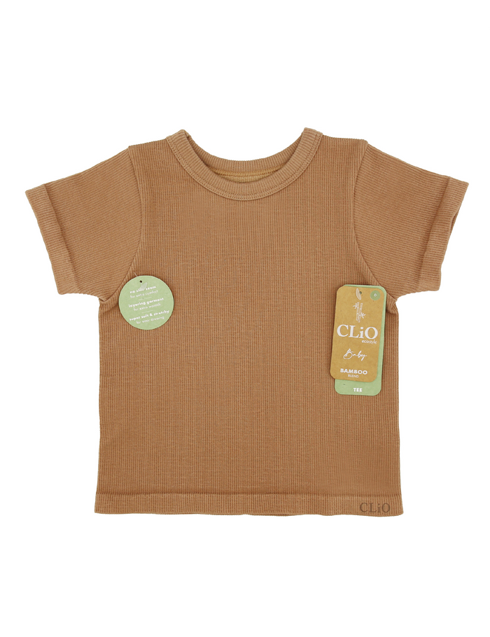 Ecostyle Bamboo Rib Tee - Mocha