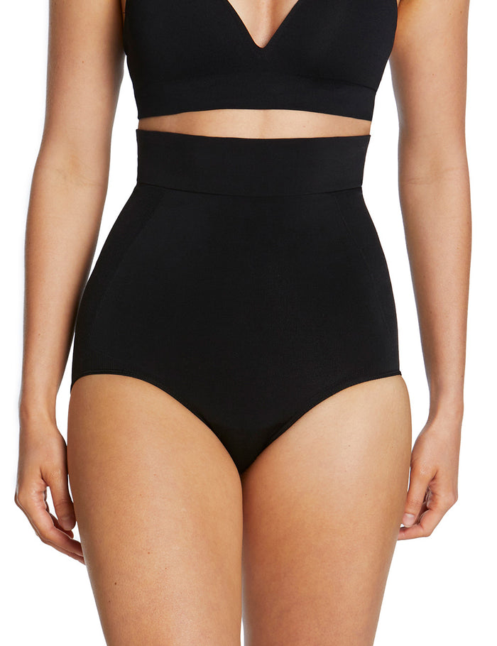 Luxe Shapewear Hi Rise Brief - Black