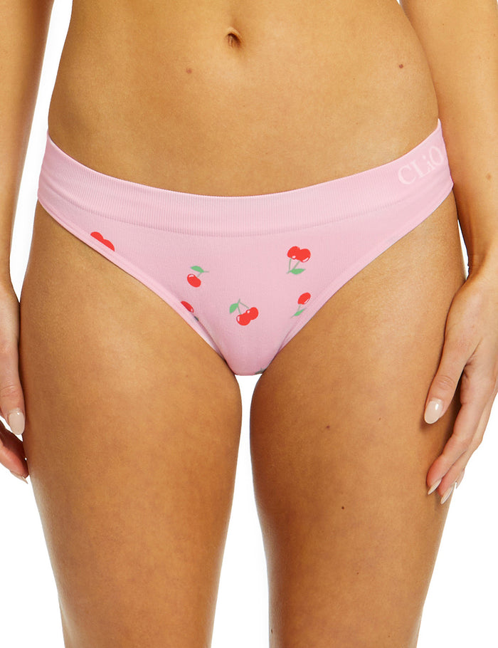 Sweet Cherry Skimpy Brief - Pink Sweet Cherry Print